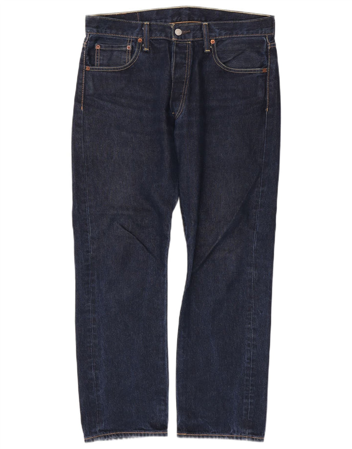 Levi's Jean Droit 501 Homme Bleu Marine W34 L30 Coton