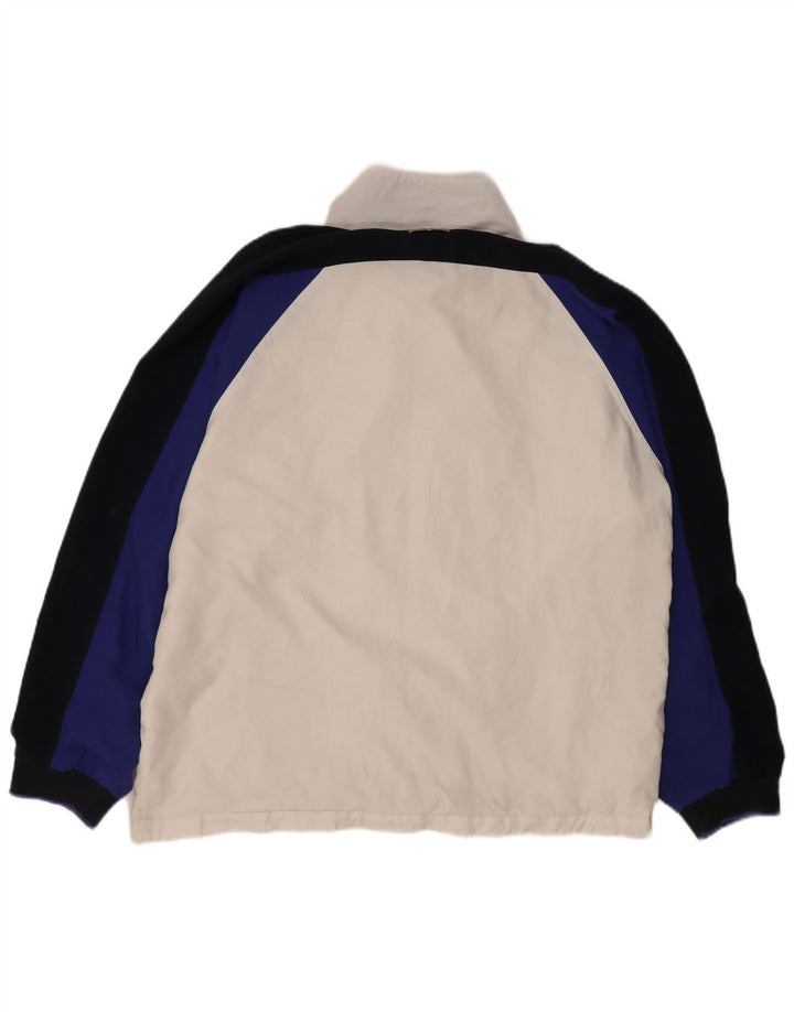 Sergio Tacchini Veste de survêtement pour homme XL Blanc Colourblock