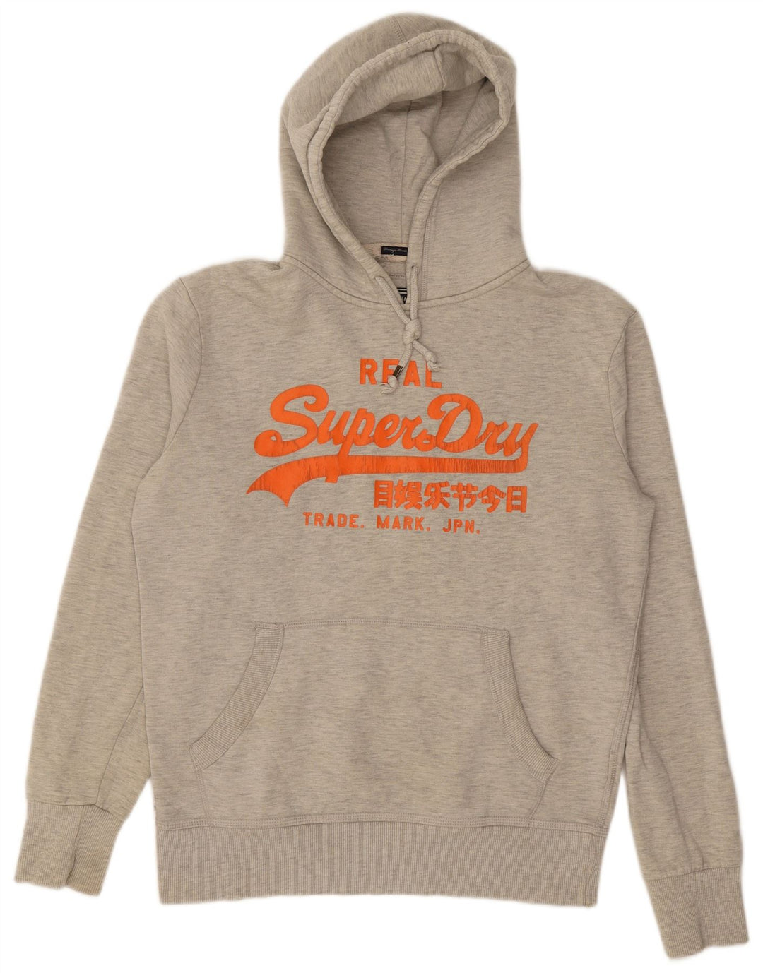 Superdry Pull à Capuche Graphique Homme Gris Moyen Coton