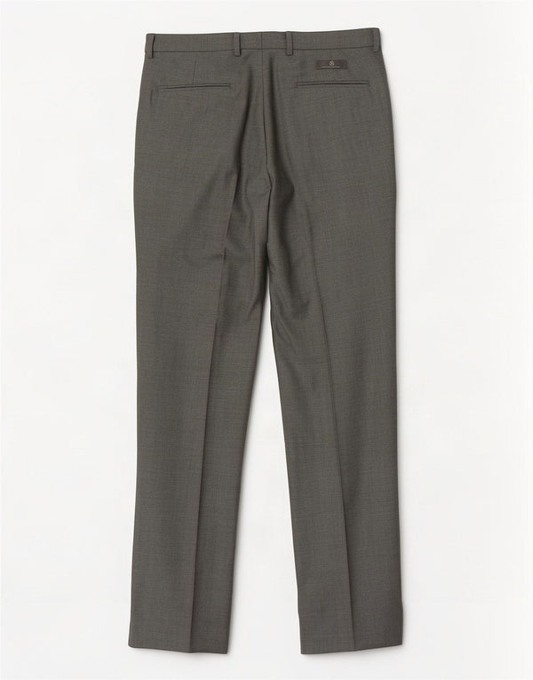 Marks & Spencer Pantalon de costume droit coupe ajustée pour homme W36 L33 Gris