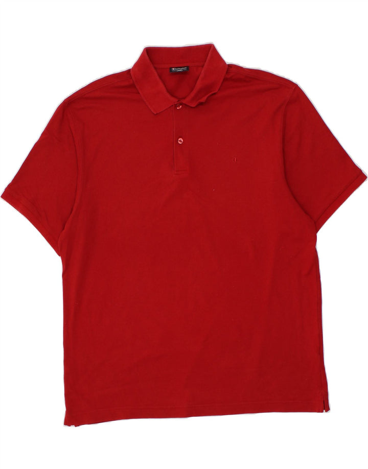 CHAMPION Mens Polo Shirt 2XL Red Vintage Champion and Second-Hand Champion from Messina Hembry 