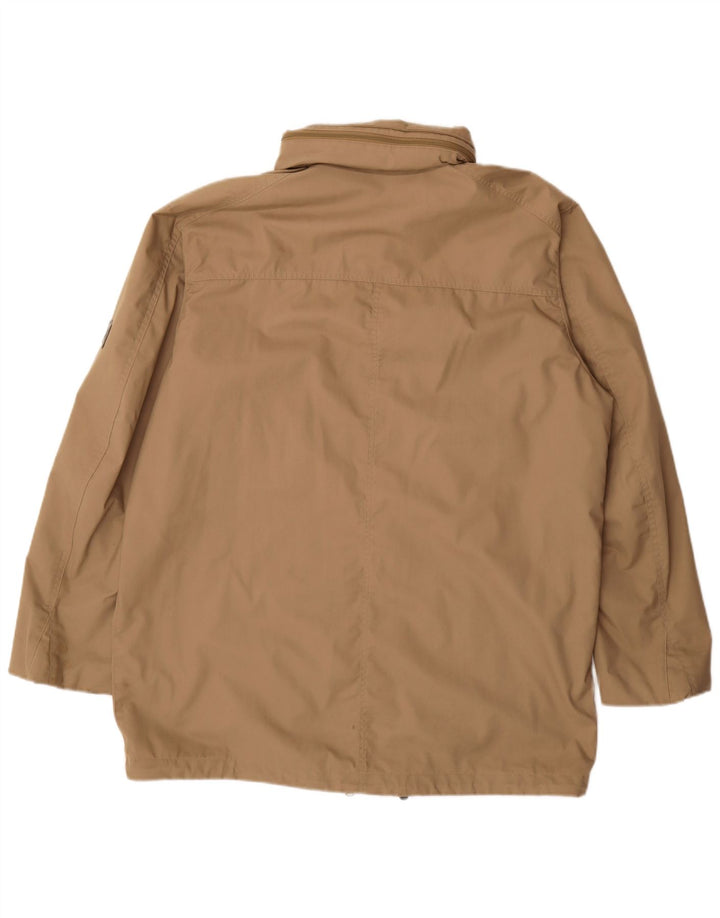 Jack Wolfskin Veste utilitaire à capuche pour homme UK 44 XL Beige Polyester