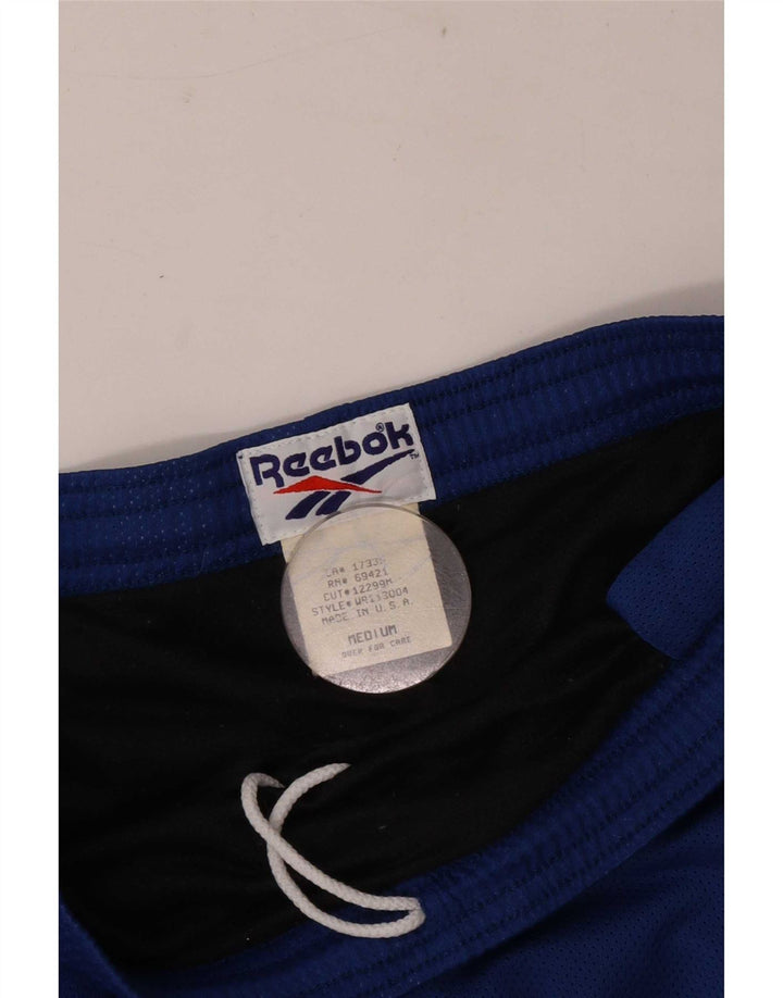 Reebok Short Regular Sport Homme Bleu Moyen Polyester