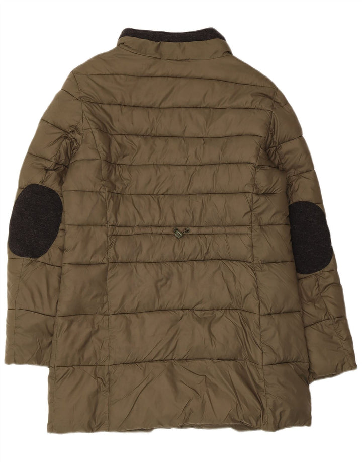 Guess Manteau rembourré pour homme UK 40 Large Kaki Polyamide