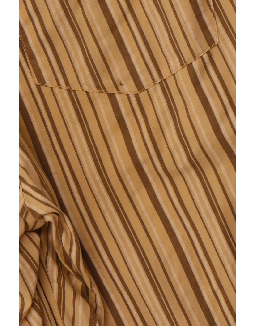 VINTAGE Short Chino Homme Moyen W32 Coton Rayé Beige