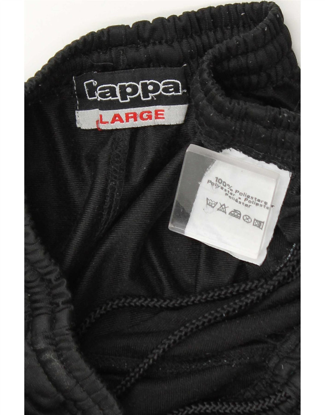 Kappa Pantalon de Survêtement Homme Large Noir Polyester