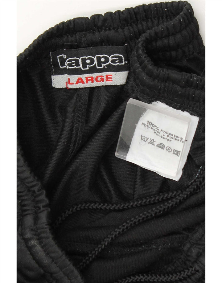 Kappa Pantalon de Survêtement Homme Large Noir Polyester