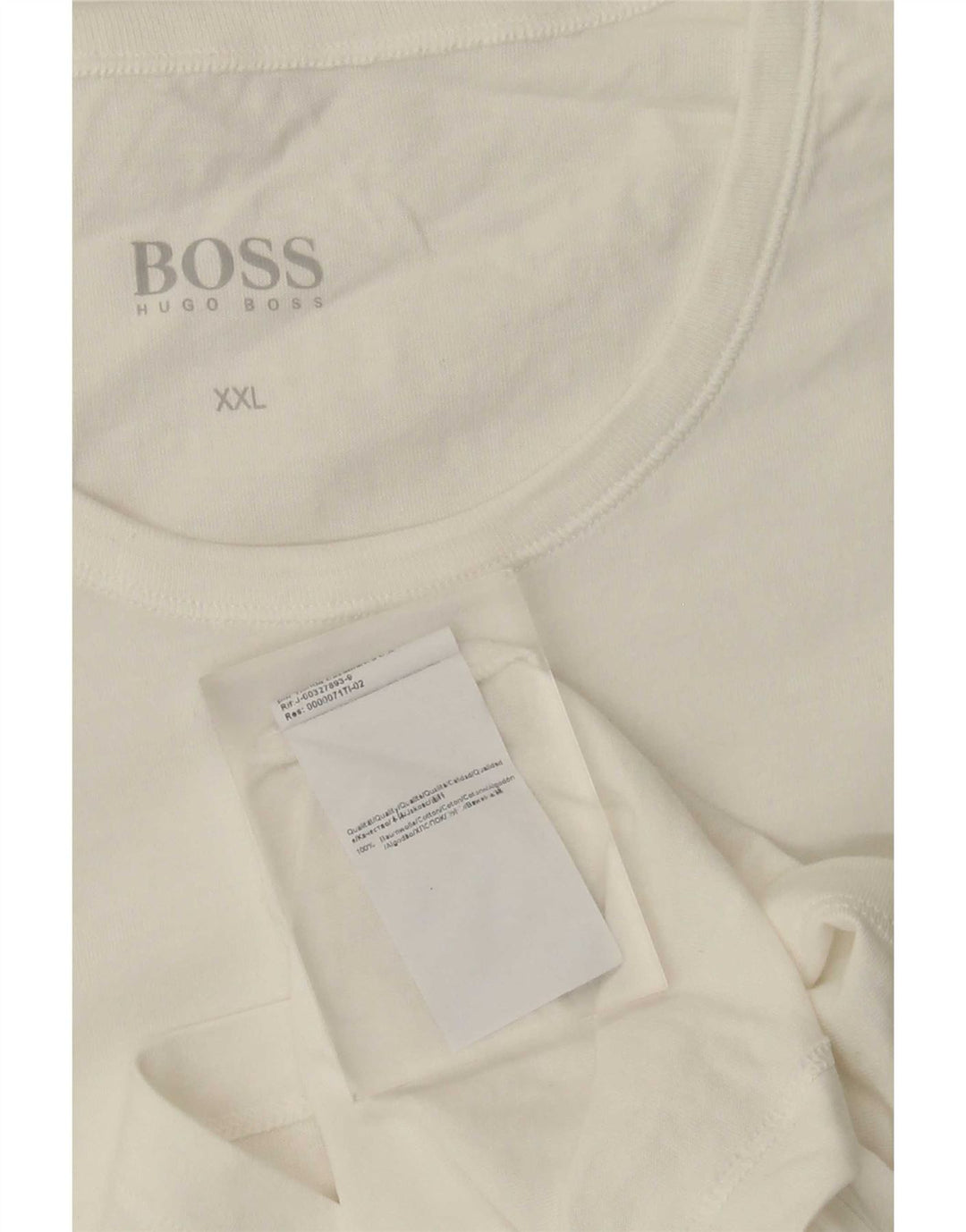 Hugo Boss T-Shirt Homme Top 2XL Coton Blanc