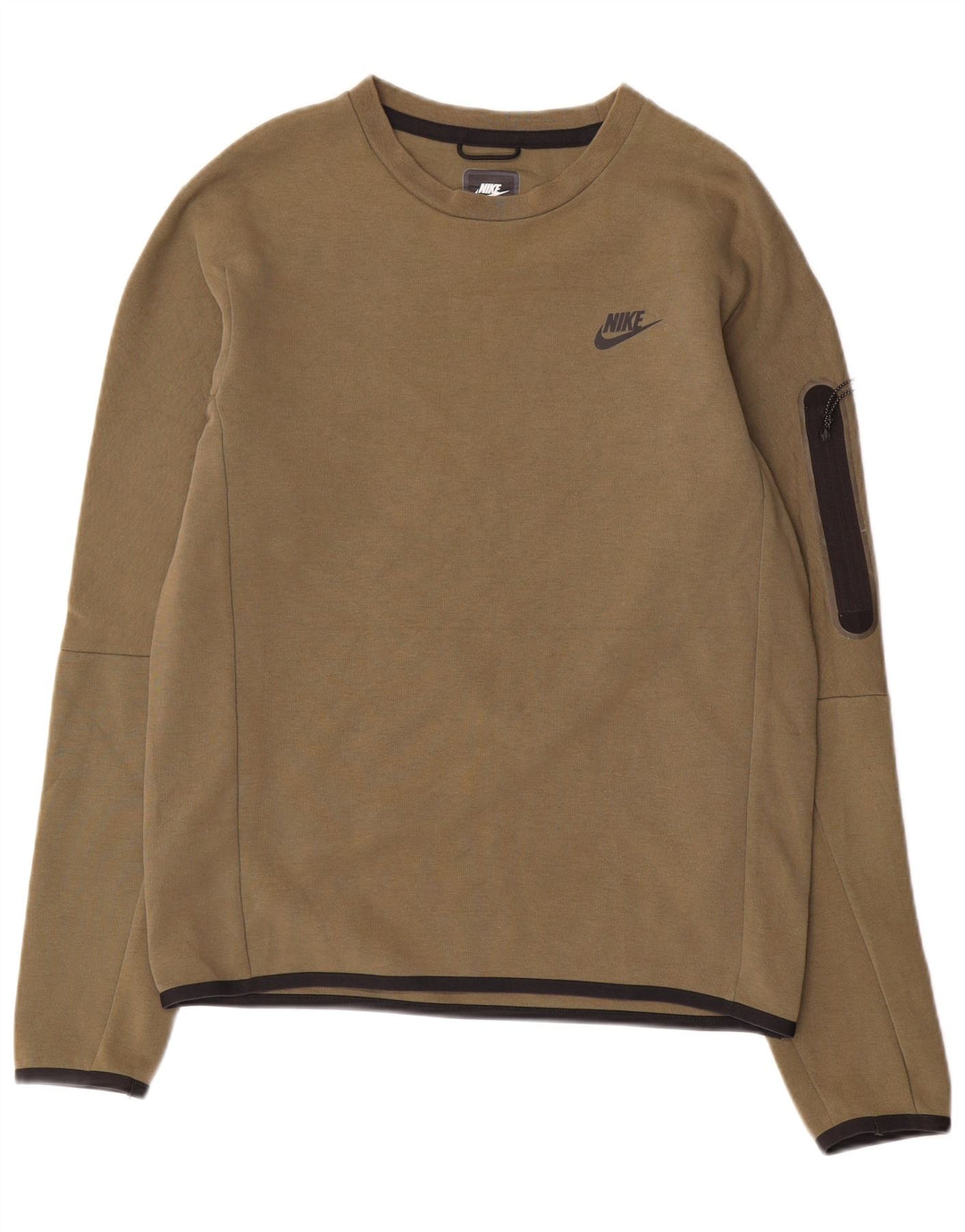 Nike Homme Coupe Regular Sweat-shirt Petit Kaki Coton