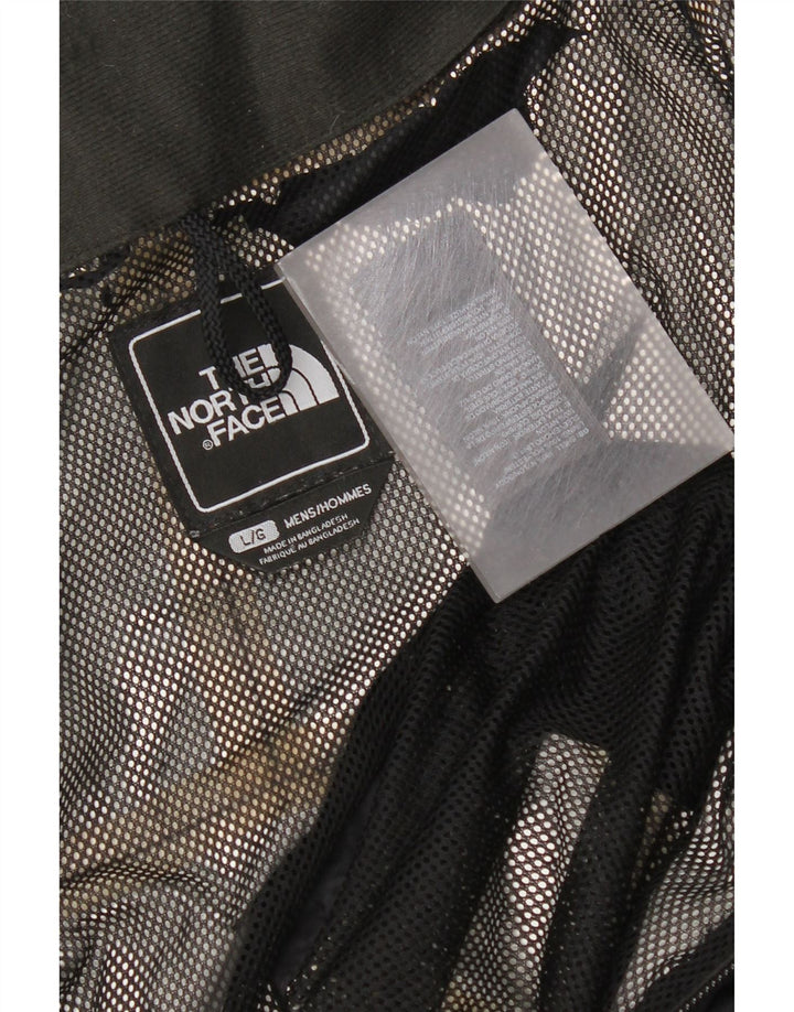 The North Face Veste de pluie à capuche pour homme UK 40 Large Noir Nylon