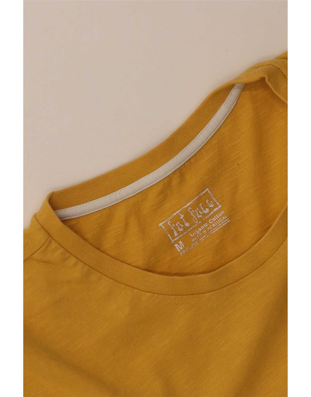 Fat Face T-shirt graphique pour homme en coton jaune moyen