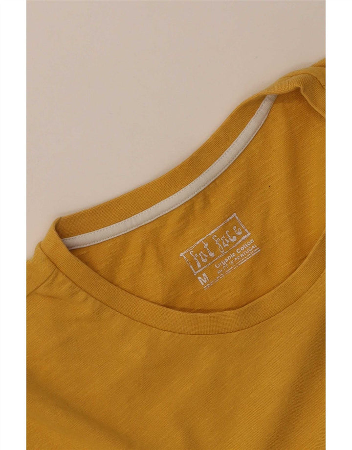 Fat Face T-shirt graphique pour homme en coton jaune moyen