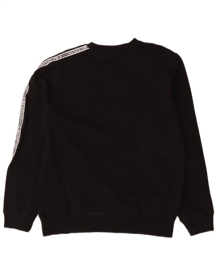 Lacoste Mens Graphic Sweatshirt Jumper Taille 5 Grand Noir Colourblock