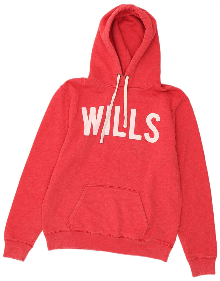 Jack Wills Pull à Capuche Graphique Homme Rose Moyen Coton