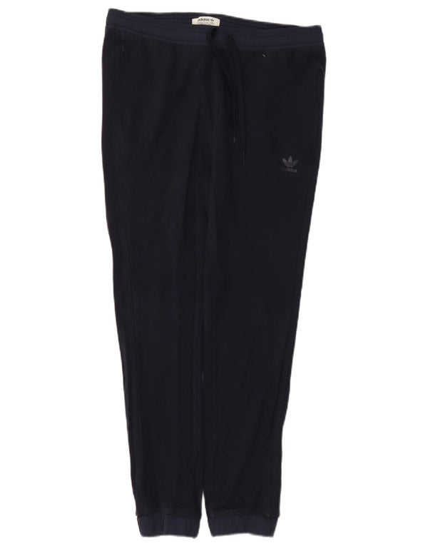 Adidas Pantalon de survêtement pour femme Joggers UK 16 Large Bleu marine Coton