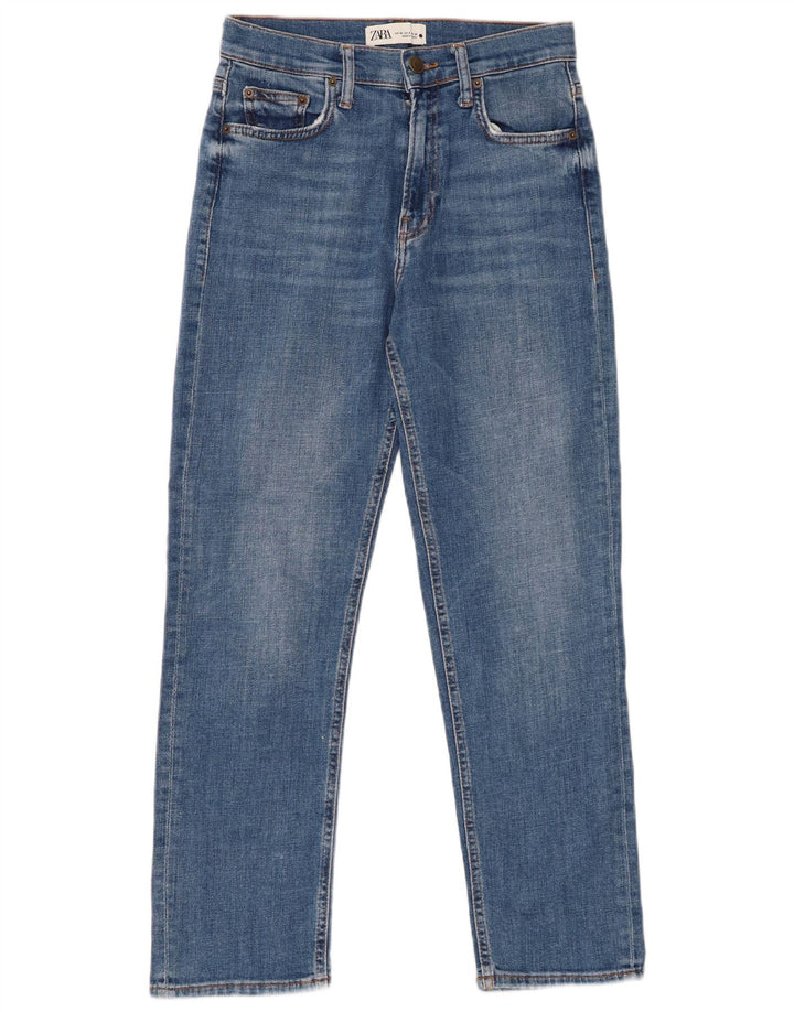 Jean droit femme ZARA EU 38 petit W28 L27 bleu