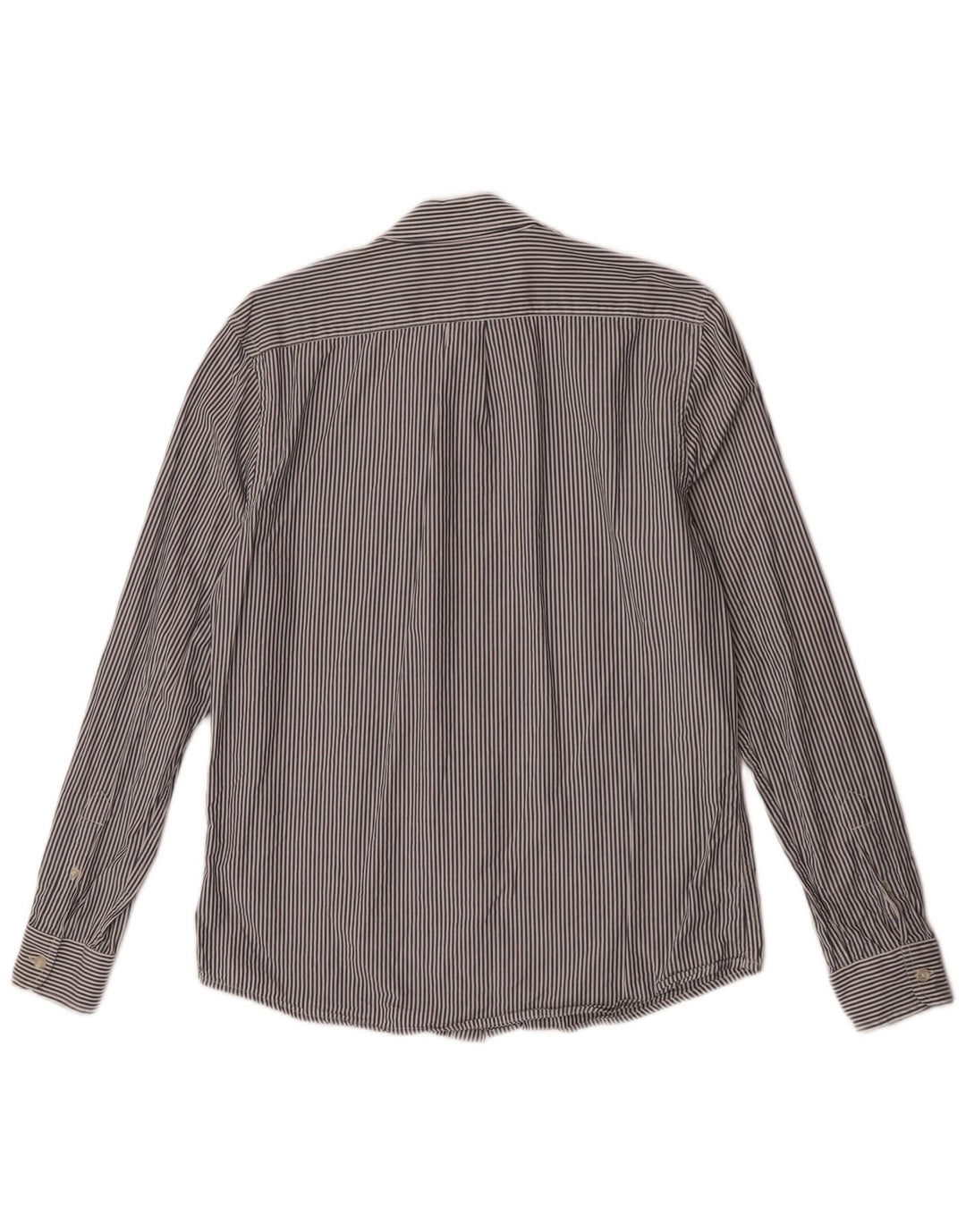 Wrangler Chemise coupe classique pour homme en coton à fines rayures gris moyen