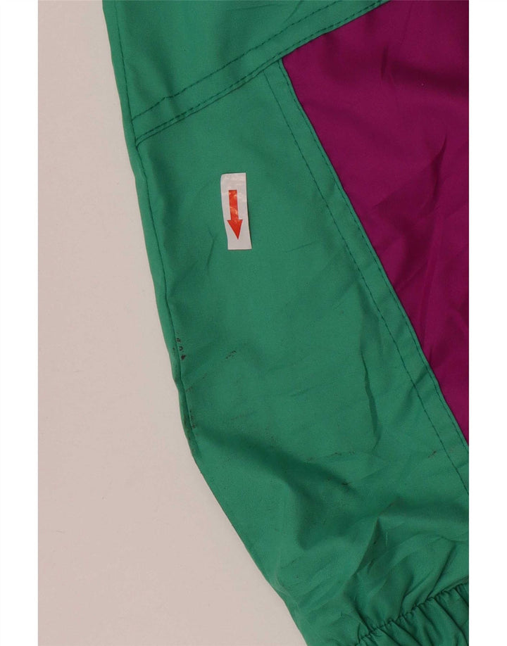 combinaison de ski femme vintage EU 38 Medium W28 L30 Colourblock multicolore