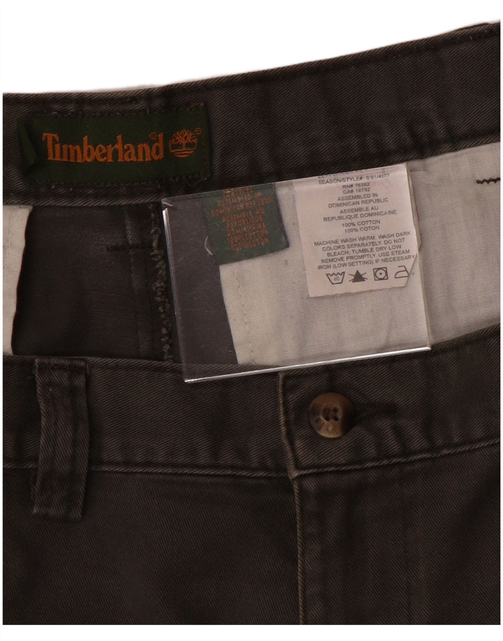 TIMBERLAND Short Chino Homme W38 XL Gris Coton