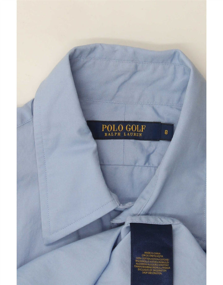 Polo Ralph Lauren Chemise de golf pour femme US 8 Coton bleu moyen