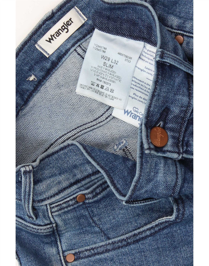 Wrangler Jean Slim Femme W29 L32 Bleu Coton
