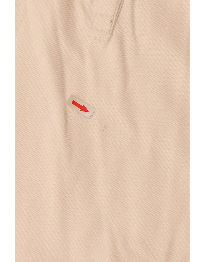 Lacoste Polo Femme Taille 48 XL Coton Blanc Cassé