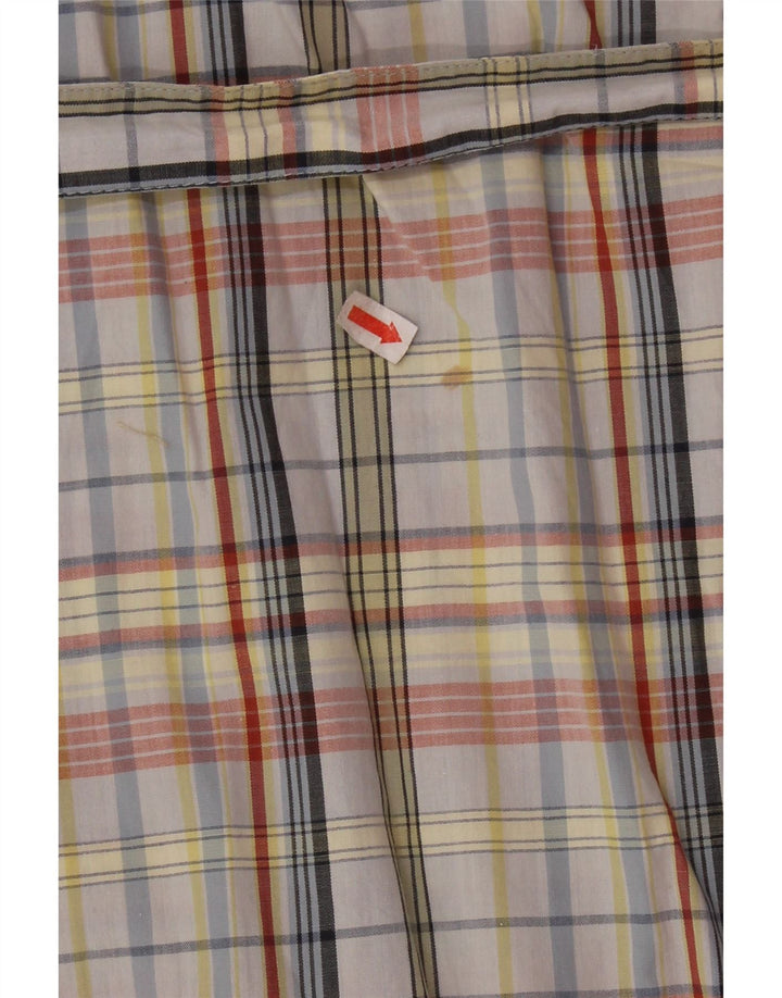 robe chemise femme vintage UK 14 Coton à carreaux multicolore moyen