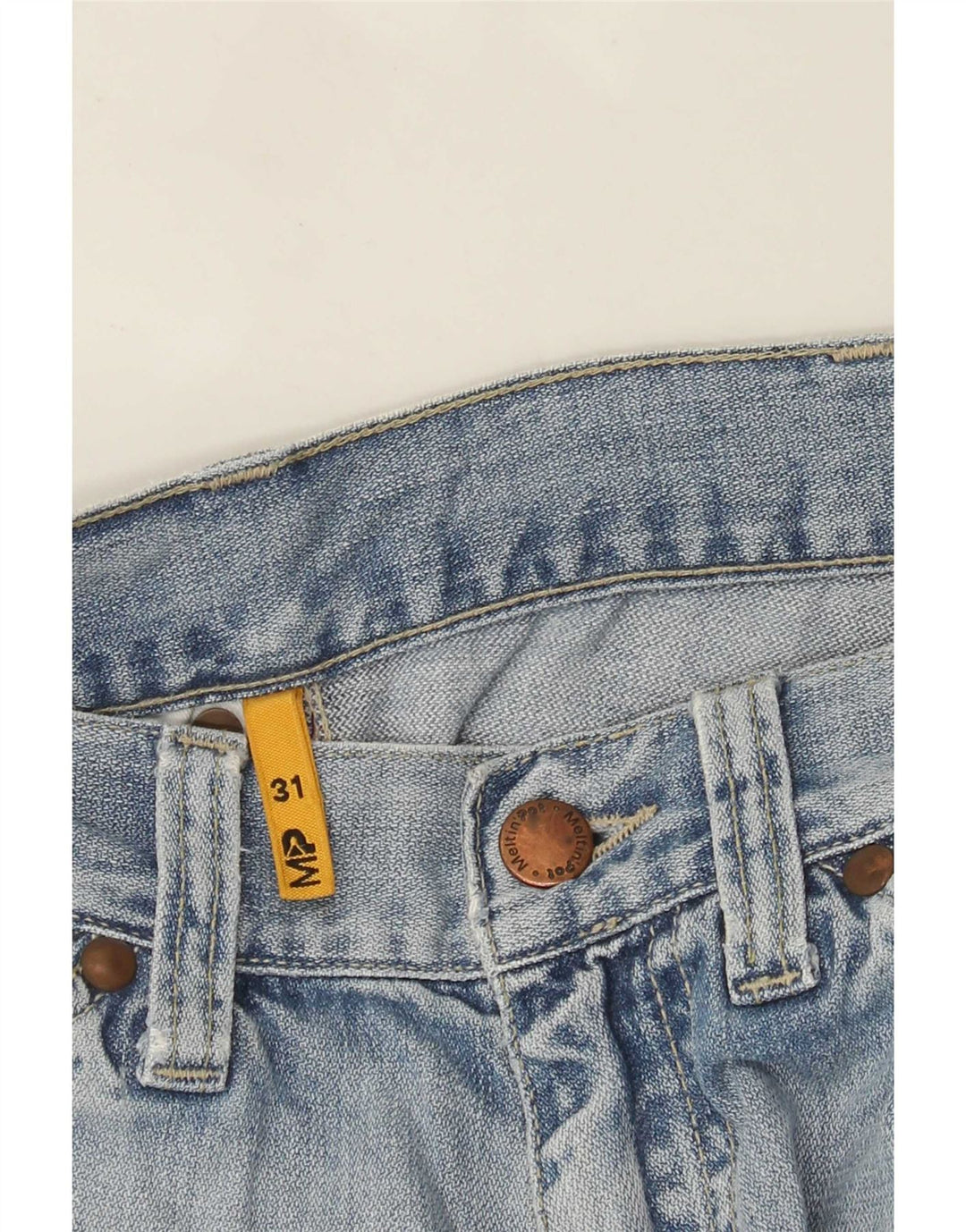 Meltin' Pot Short Cargo En Jean Homme W31 Bleu Moyen