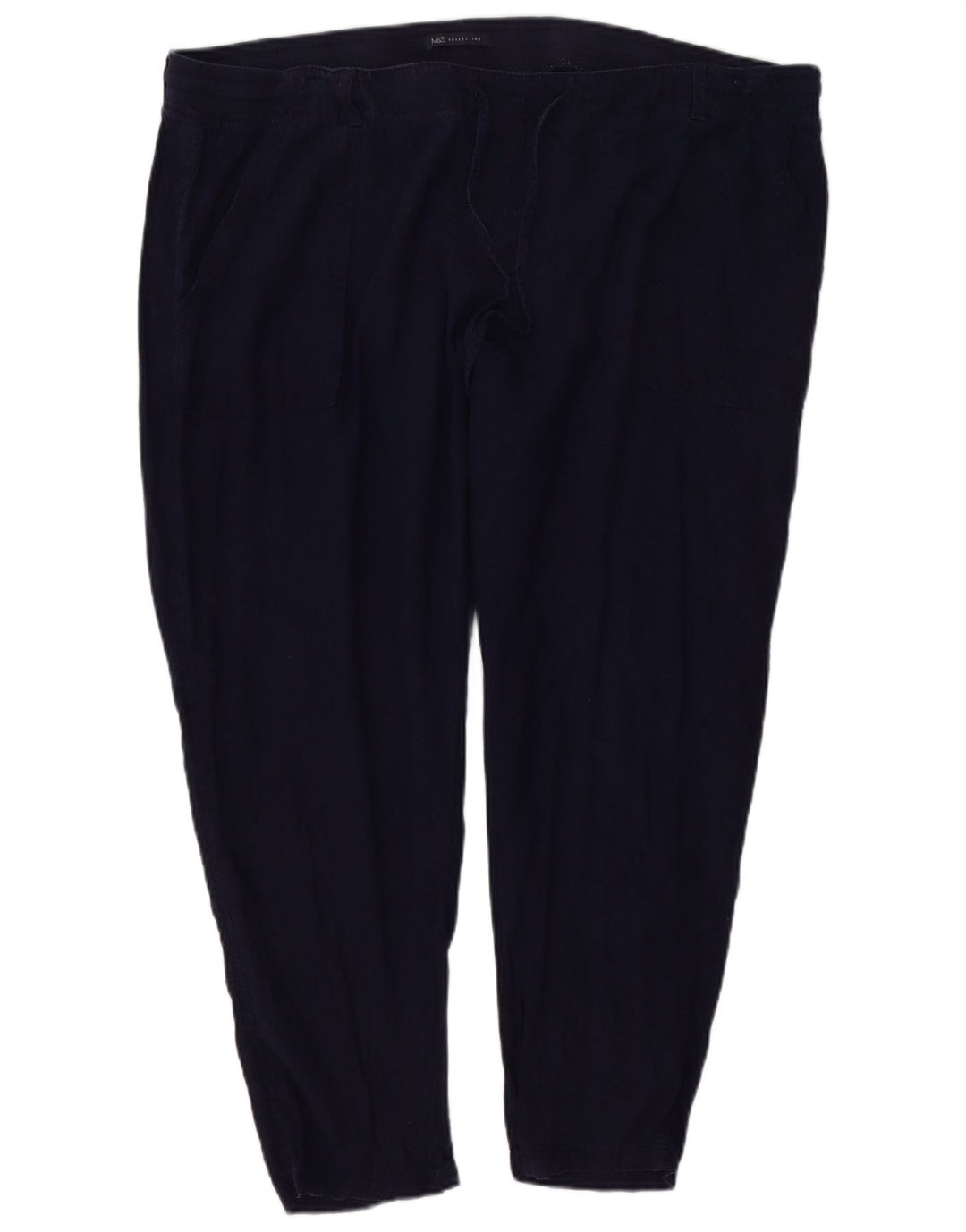 Marks & Spencer Pantalon Chino Slim Femme W46 L26 Bleu Marine