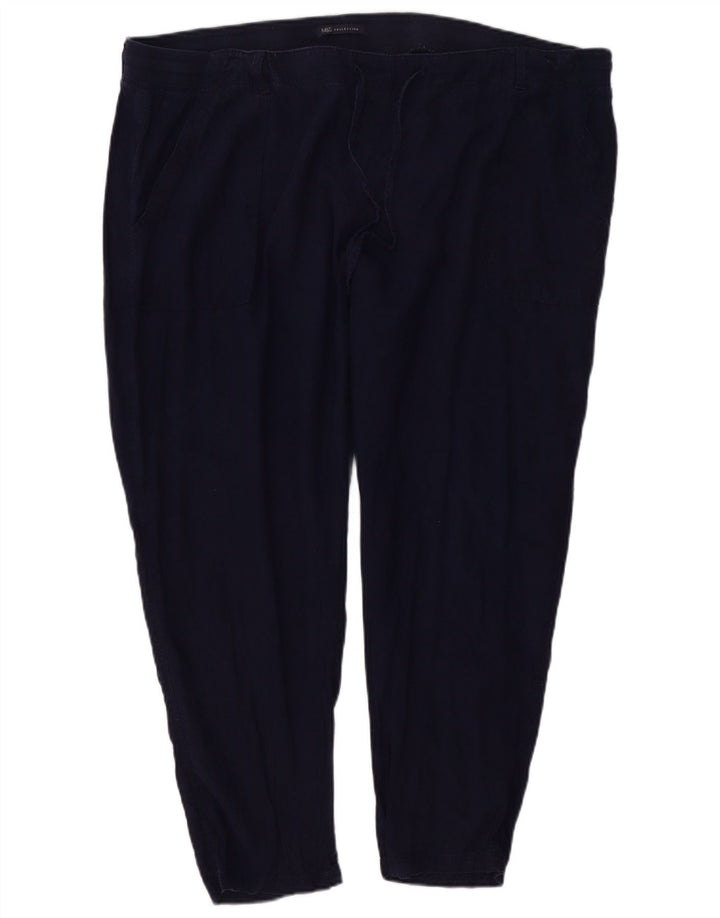 Marks & Spencer Pantalon Chino Slim Femme W46 L26 Bleu Marine