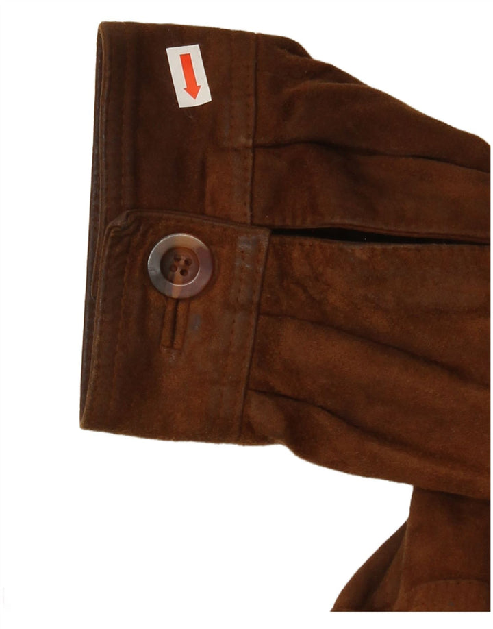PAUL SMITH Veste en Daim Homme IT 50 Grand Cuir Marron