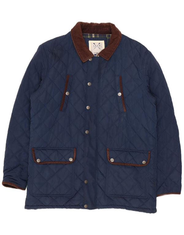 Crew Clothing Veste matelassée pour homme UK 42 XL Bleu marine Polyester