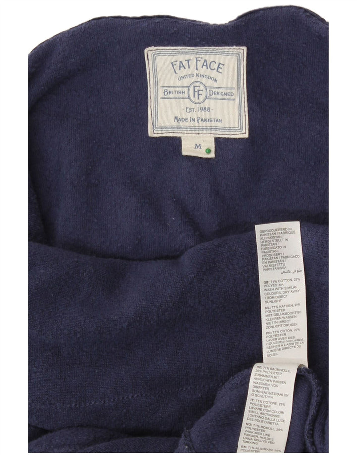 Fat Face Sweat-shirt coupe décontractée pour femme Bleu marine moyen UK 14