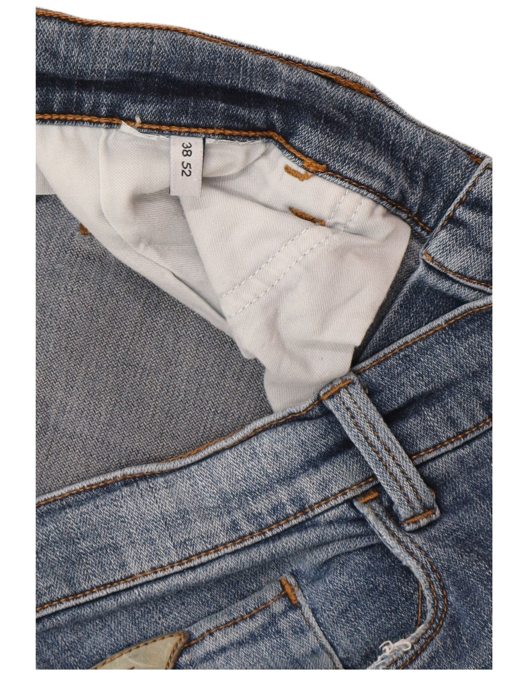 TRUSSARDI Jean Droit Homme IT 52 XL W38 L32 Bleu