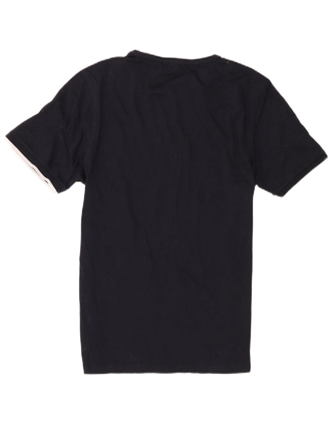 Reiss T-Shirt Regular à Manches Courtes Homme Noir Moyen Coton