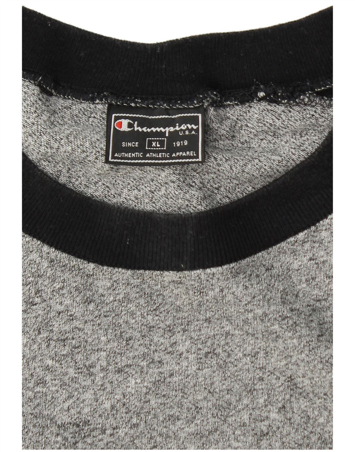 Champion T-Shirt Homme Top XL Gris Colorblock