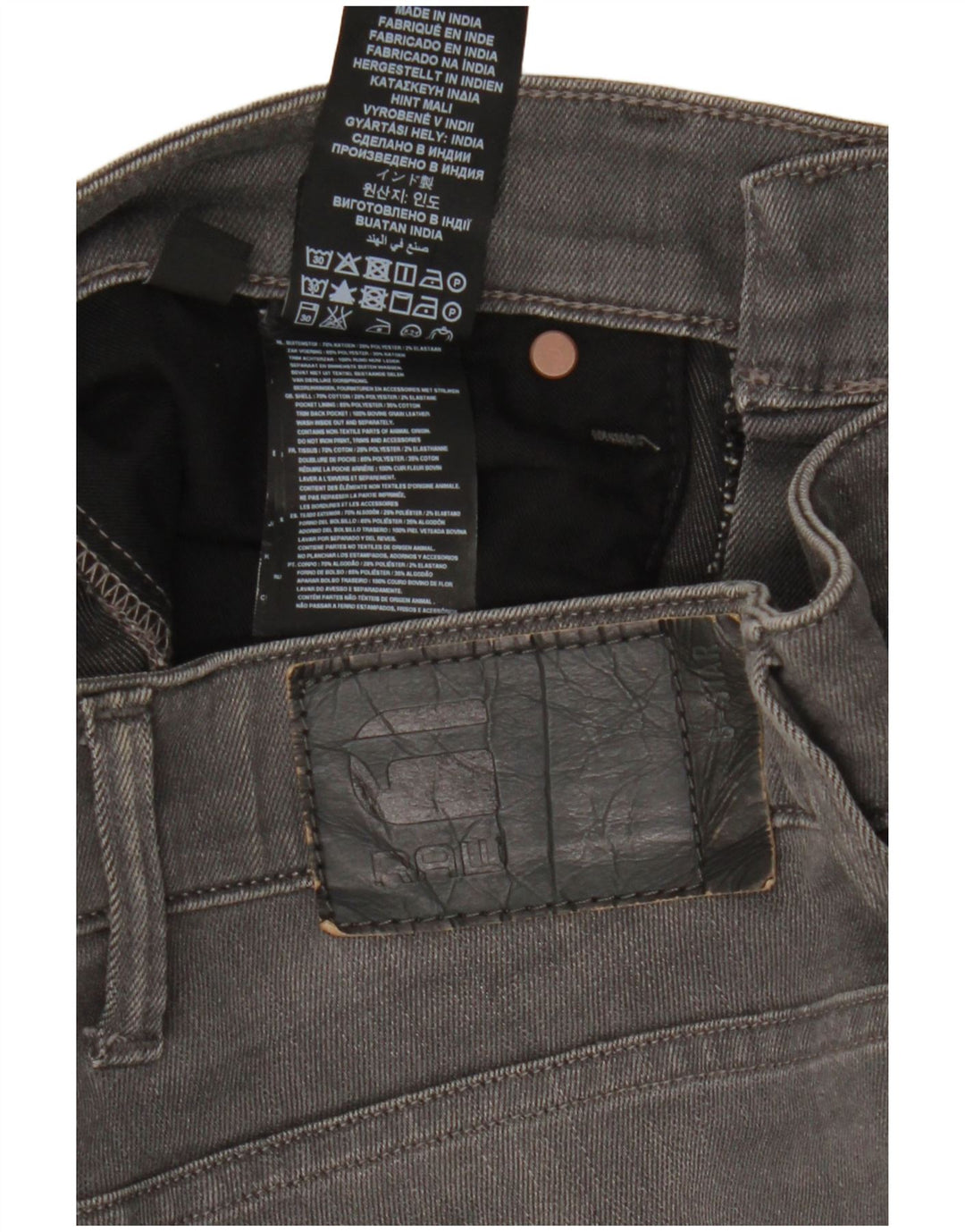 G-Star Jean Slim Revend W32 L27 Homme Gris Coton