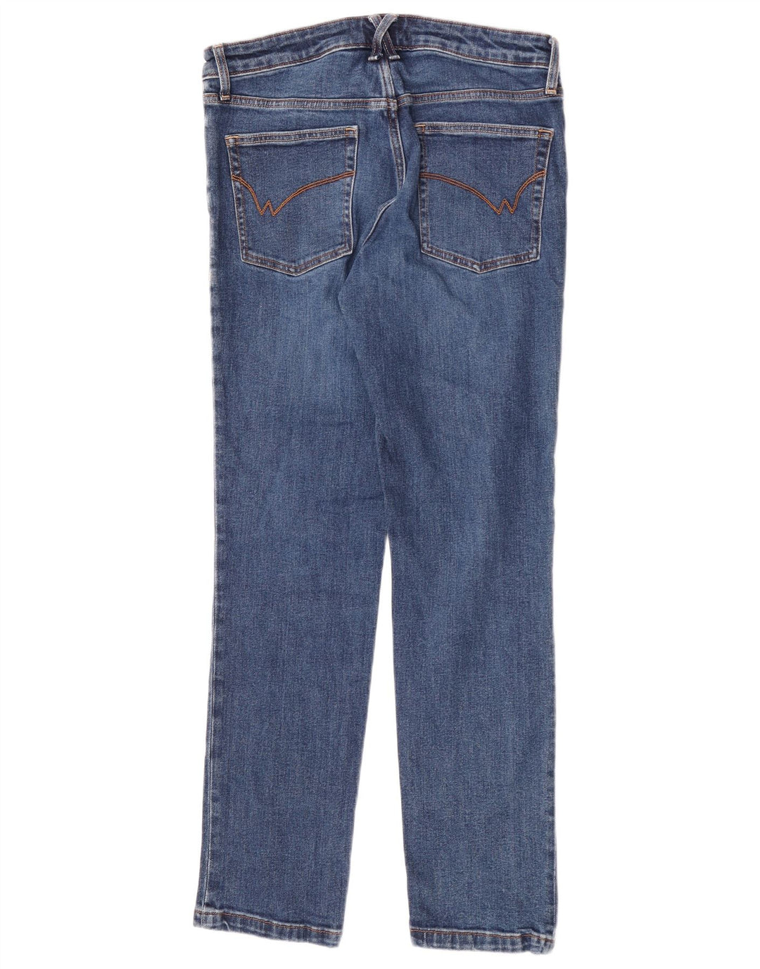 Jean droit White Stuff pour femme UK 12 Medium W30 L30 Bleu Coton
