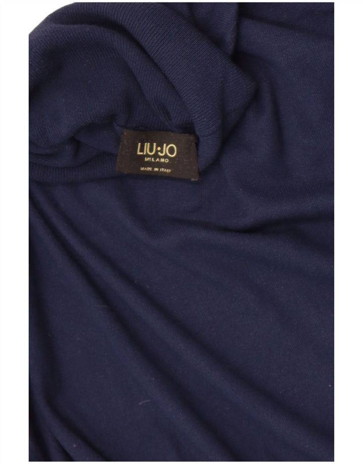 Liu Jo Pull col roulé pour femme UK 12 Bleu marine moyen