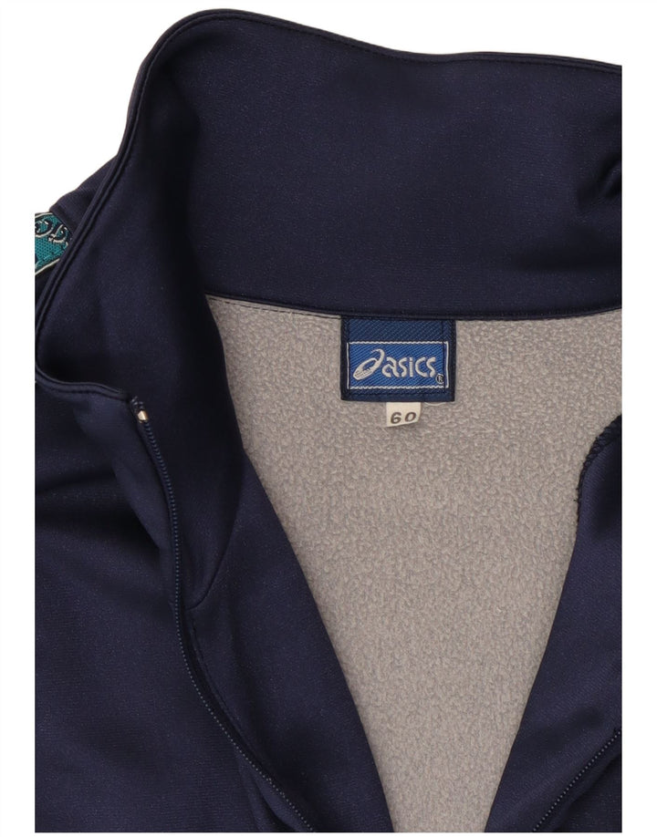 Asics Haut de Survêtement Homme XL Bleu Marine