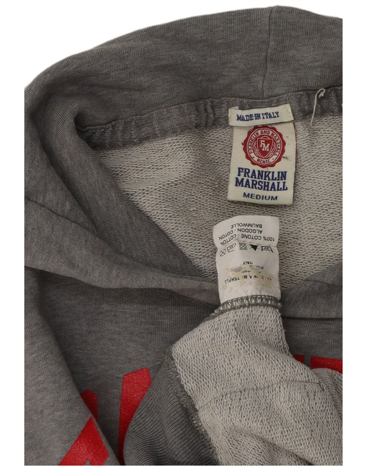 FRANKLIN & MARSHALL Pull à Capuche Graphique Homme Gris Moyen Coton