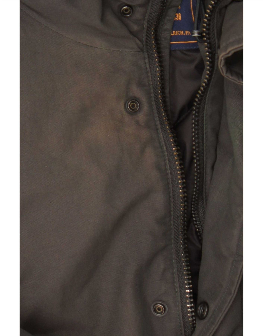 Woolrich Manteau matelassé à capuche pour homme UK 36 Petit Gris Coton
