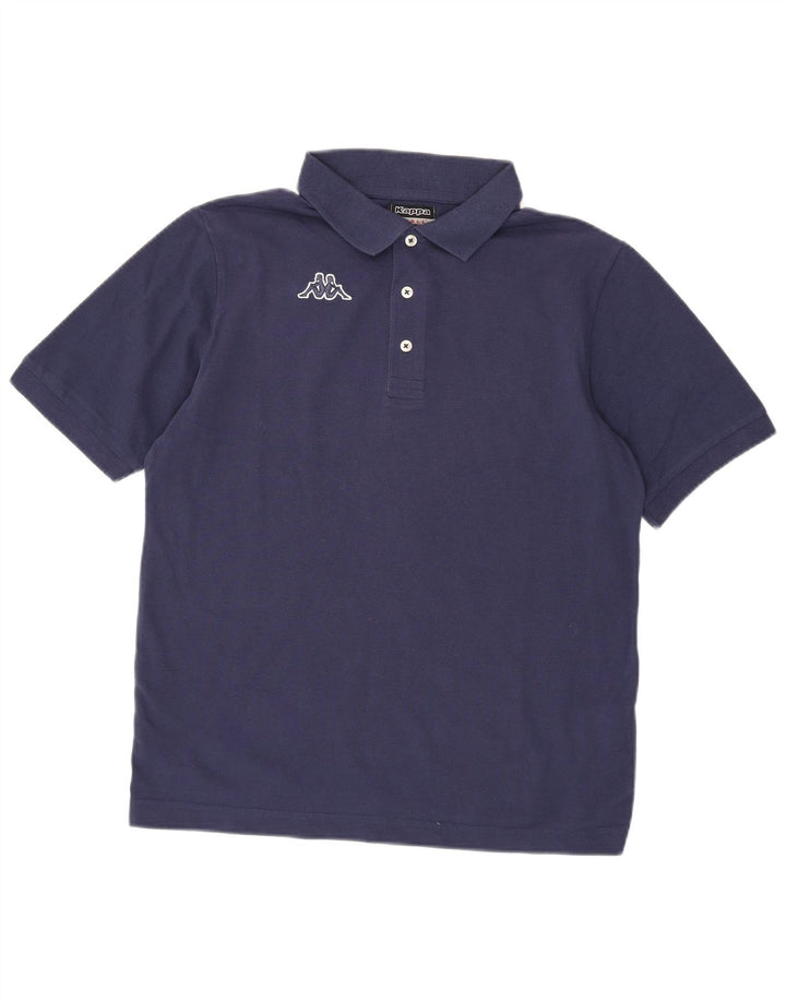 Kappa Polo Homme Petit Bleu Marine Coton