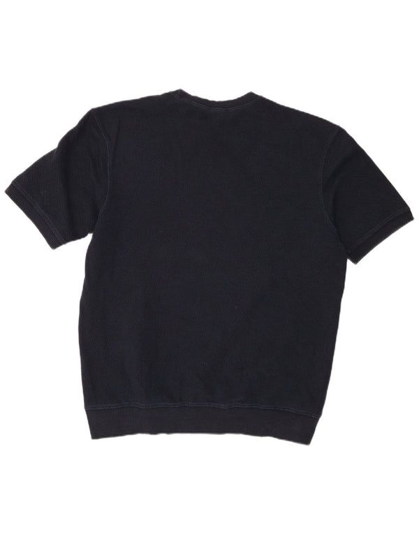 Zara Homme T-Shirt Top Large Bleu Marine Coton