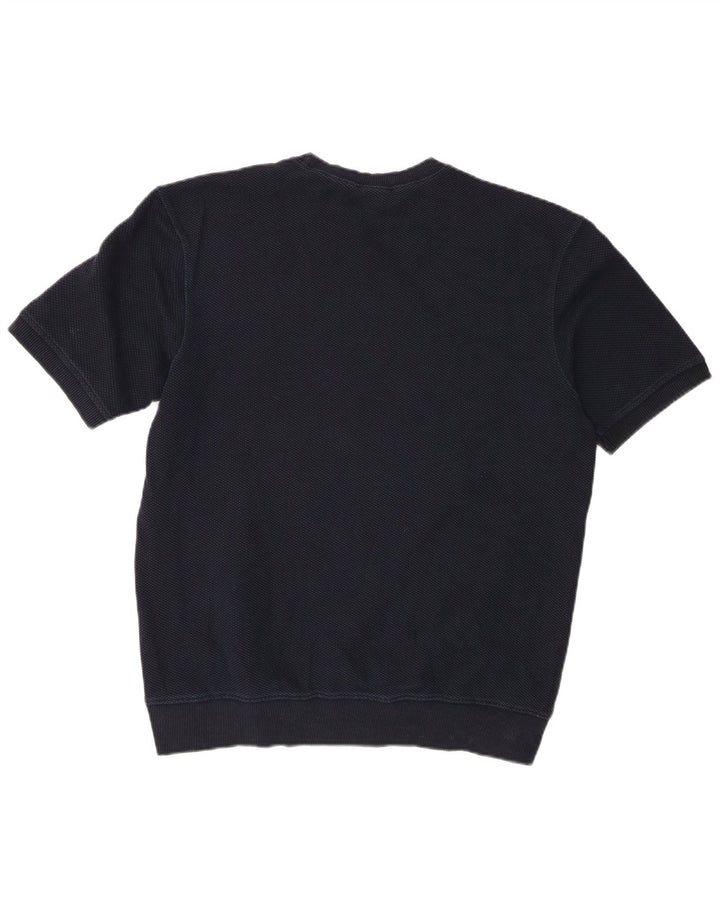 Zara Homme T-Shirt Top Large Bleu Marine Coton