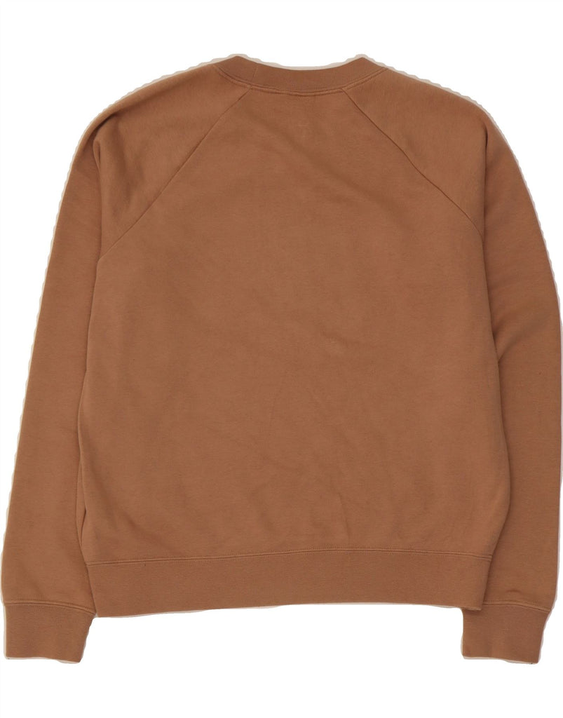 NIKE Womens Oversized Graphic Sweatshirt Jumper UK 10 Small Beige Cotton Vintage Nike and Second-Hand Nike from Messina Hembry 