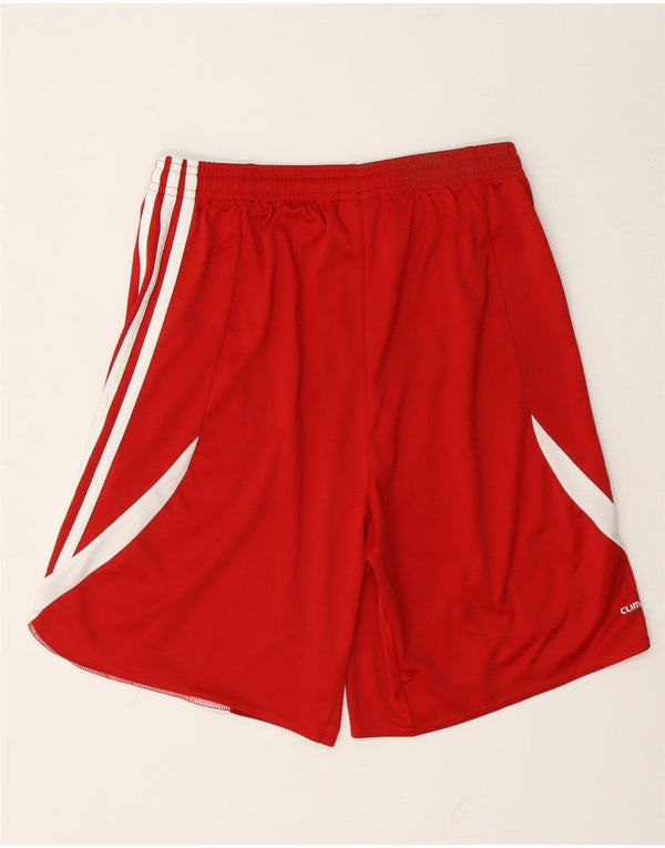 Adidas Short de sport Climacool pour femme UK 6 XS Rouge Colorblock Polyester