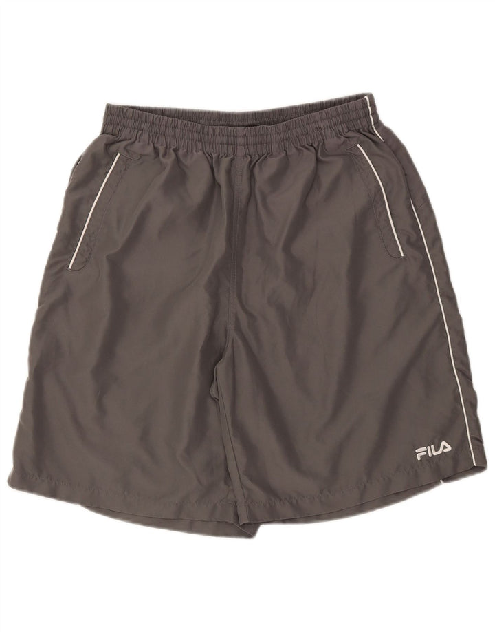Fila Short de Sport Homme XL Gris Polyester