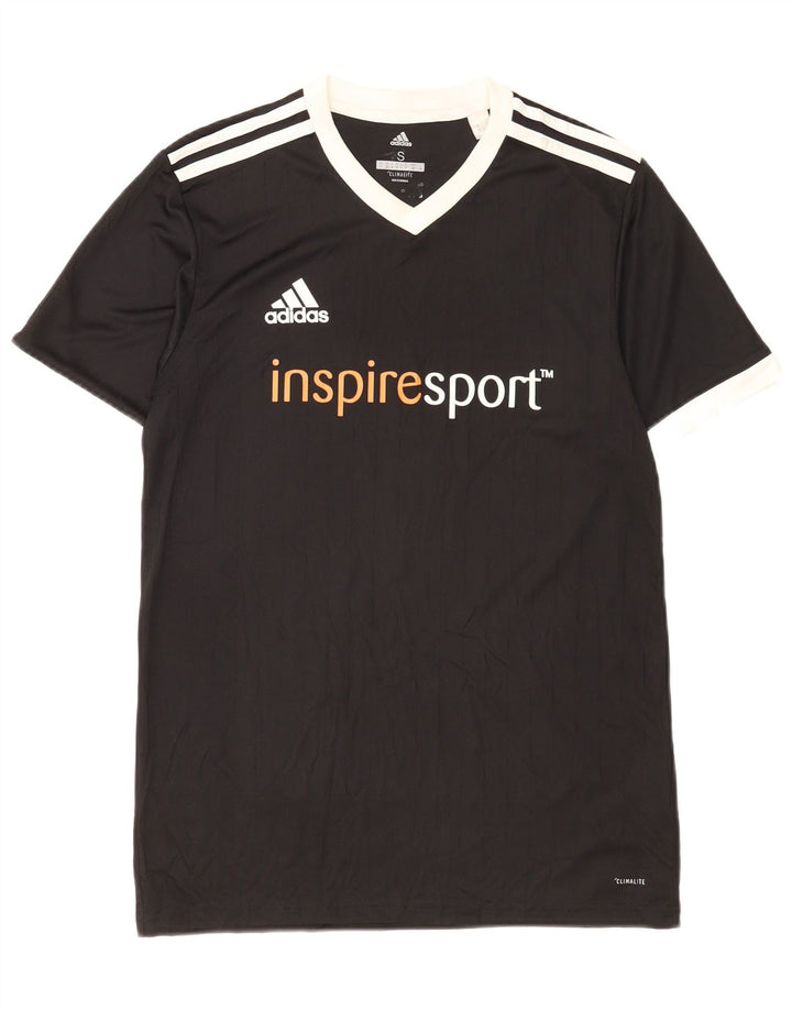 Adidas Hommes Climalite Graphic T-Shirt Haut Petit Noir Polyester