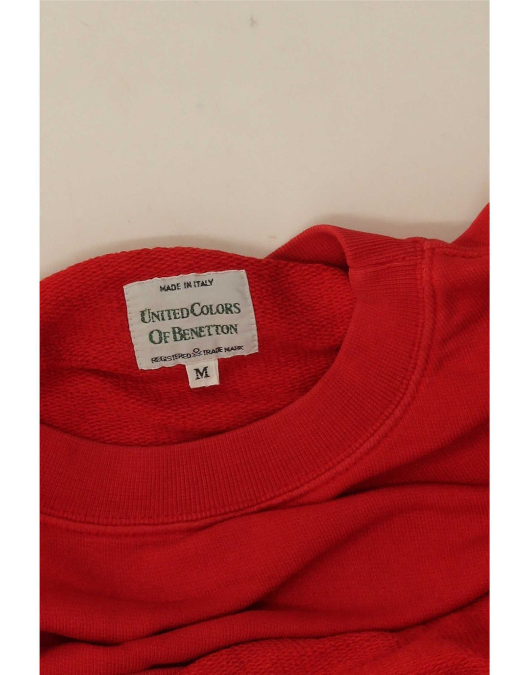 Benetton Pull-over surdimensionné pour femme UK 14 Rouge moyen